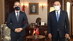 Φωτό αρχείου - Προηγούμενη συνάντηση Μάας με Τσαβούσογλου