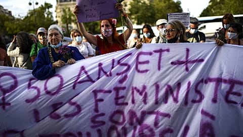 Manifestation féministe à Paris, 26 août 2020