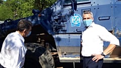  υπουργός Εσωτερικών της Αυστρίας, Καρλ Νεχάμερ με τον υπουργό Προστασίας του Πολίτη, Μιχάλη Χρυσοχοΐδη 