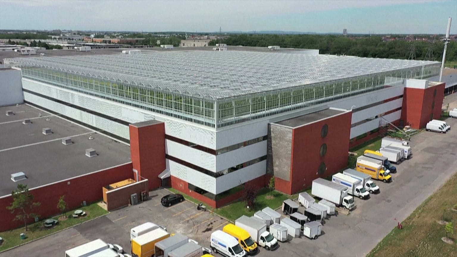 The world's largest rooftop greenhouse has just opened in Montreal, Canada. 