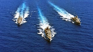 Griechische Kriegsschiffe im Mittelmeer am 25.08.