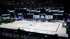 Il parquet vuoto dove avrebbero dovuto sfidarsi Bucks e Magic