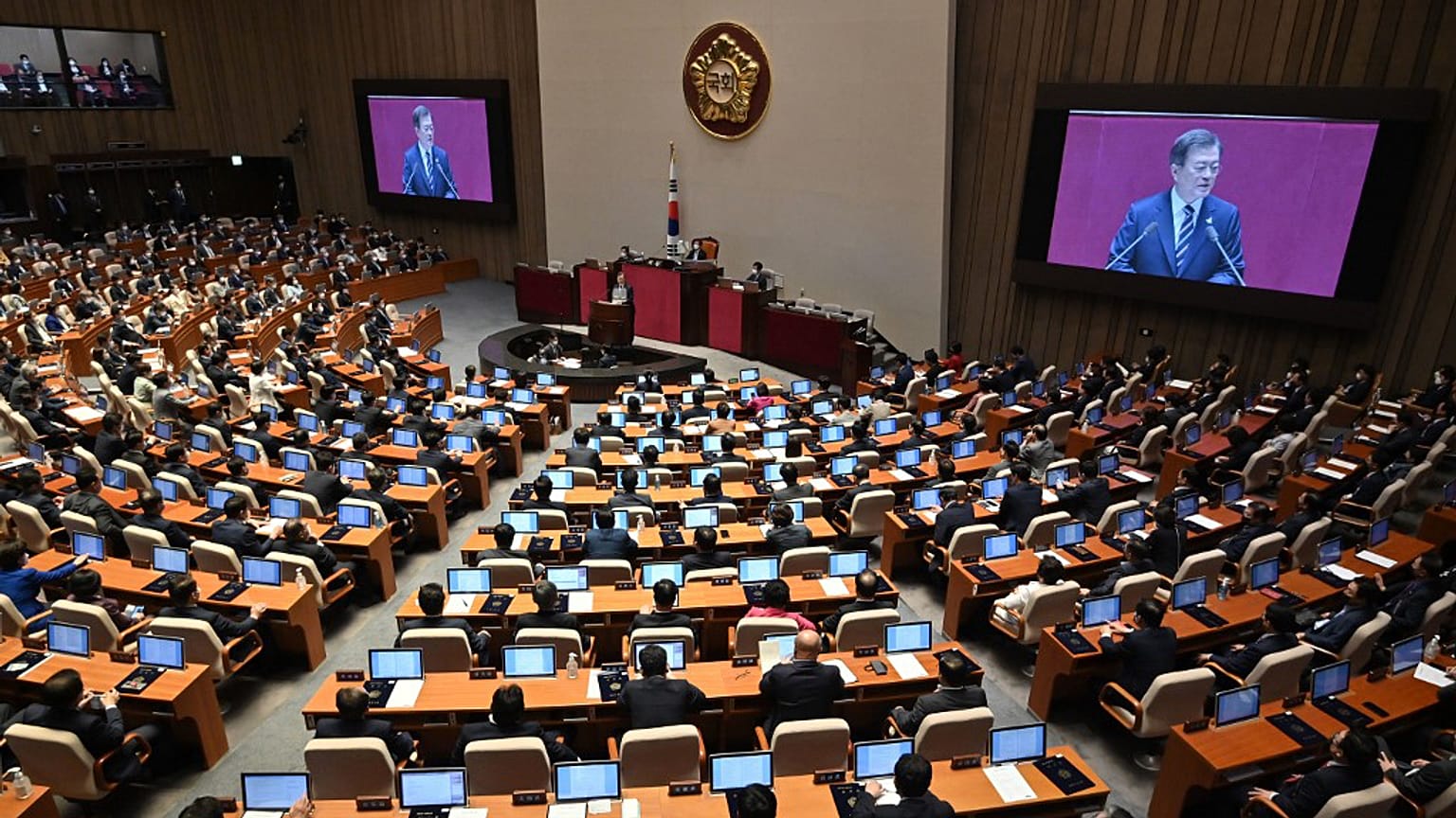 La Asamblea Nacional de Seúl el pasado 16 de julio durante la apertura de la 21ª legislatura