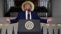 الرئيس الأميركي دونالد ترامب خلال كلمة الأمس 