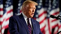President Donald Trump speaks from the South Lawn of the White House on the fourth day of the Republican National Convention, Thursday, Aug. 27, 2020,