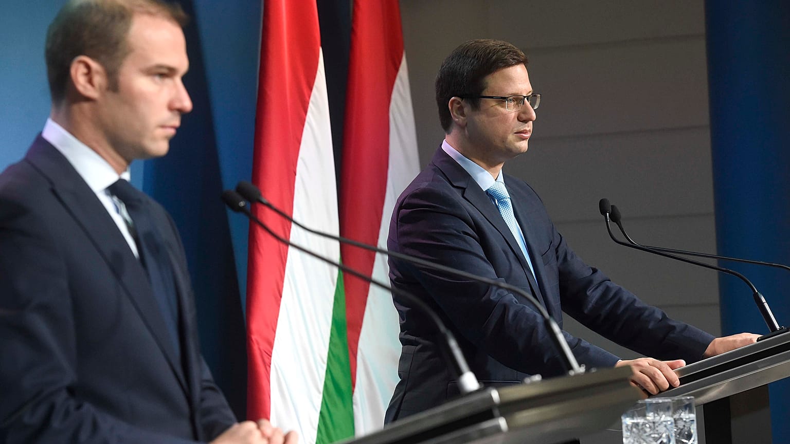 Hollik István és Gulyás Gergely 2019. december 19-én