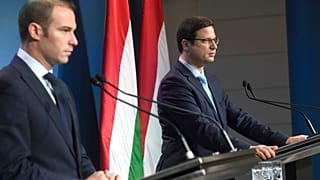 Hollik István és Gulyás Gergely 2019. december 19-én