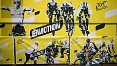 Cartel del Tour de Francia en Niza