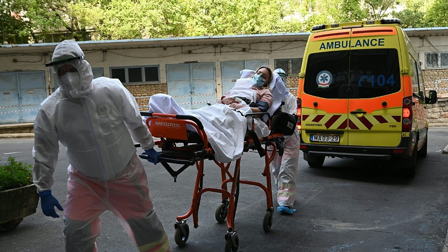 Ejercicio de sanitarios en Budapest este jueves 