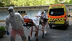 Ejercicio de sanitarios en Budapest este jueves 