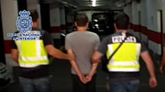 Spain's national police arrest the 38-year-old man in Cuarte de Huerva (Zaragoza) on August 28, 2020