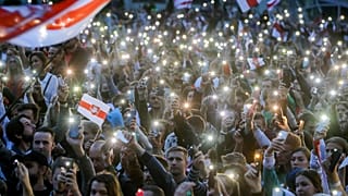 Thousands of protesters are demanding President Lukashenko resigns. 