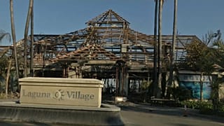 El centro de ocio Laguna Village, totalmente calcinado