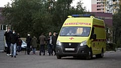 Транспортировка Алексея Навального из омской больницы скорой помощи