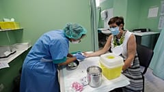 Corona-Test im San-Carlo-Krankenhaus in Mailand