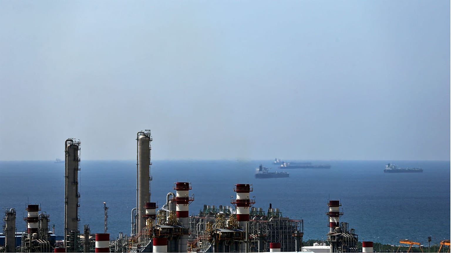 Asalouyeh, Iran, on the northern coast of Persian Gulf