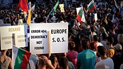 Proteste gegen Korruption in der Innenstadt von Sofia, Bulgarien, 29.07.2020