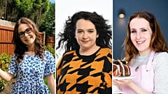 De gauche à droite : Emily Bashforth, Ashley Storrie, Sisley White