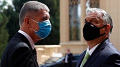 Andrej Babis és Orbán Viktor 2020 júliusában