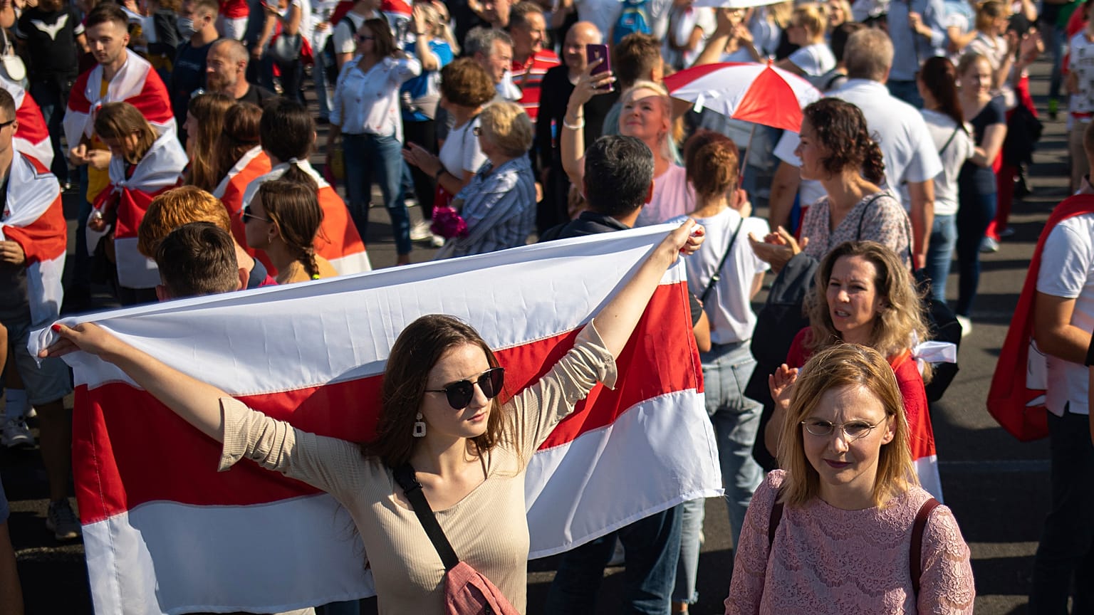 Minsk'te protestolar 