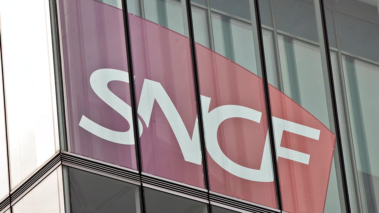FILE: the Logo of France's national state-owned railway company SNCF is pictured in Saint Denis, outside Paris, Sept. 13, 2017. 