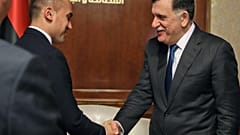 Luigi Di Maio e Fayez al-Sarraj durante l'incontro del 17 dicembre 2019 a Tripoli