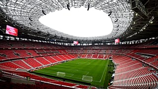 FILE: A general view of the Puskas Ferenc Stadium, Hungary's national soccer stadium on the day of its inauguration, Nov. 15, 2019 in Budapest.