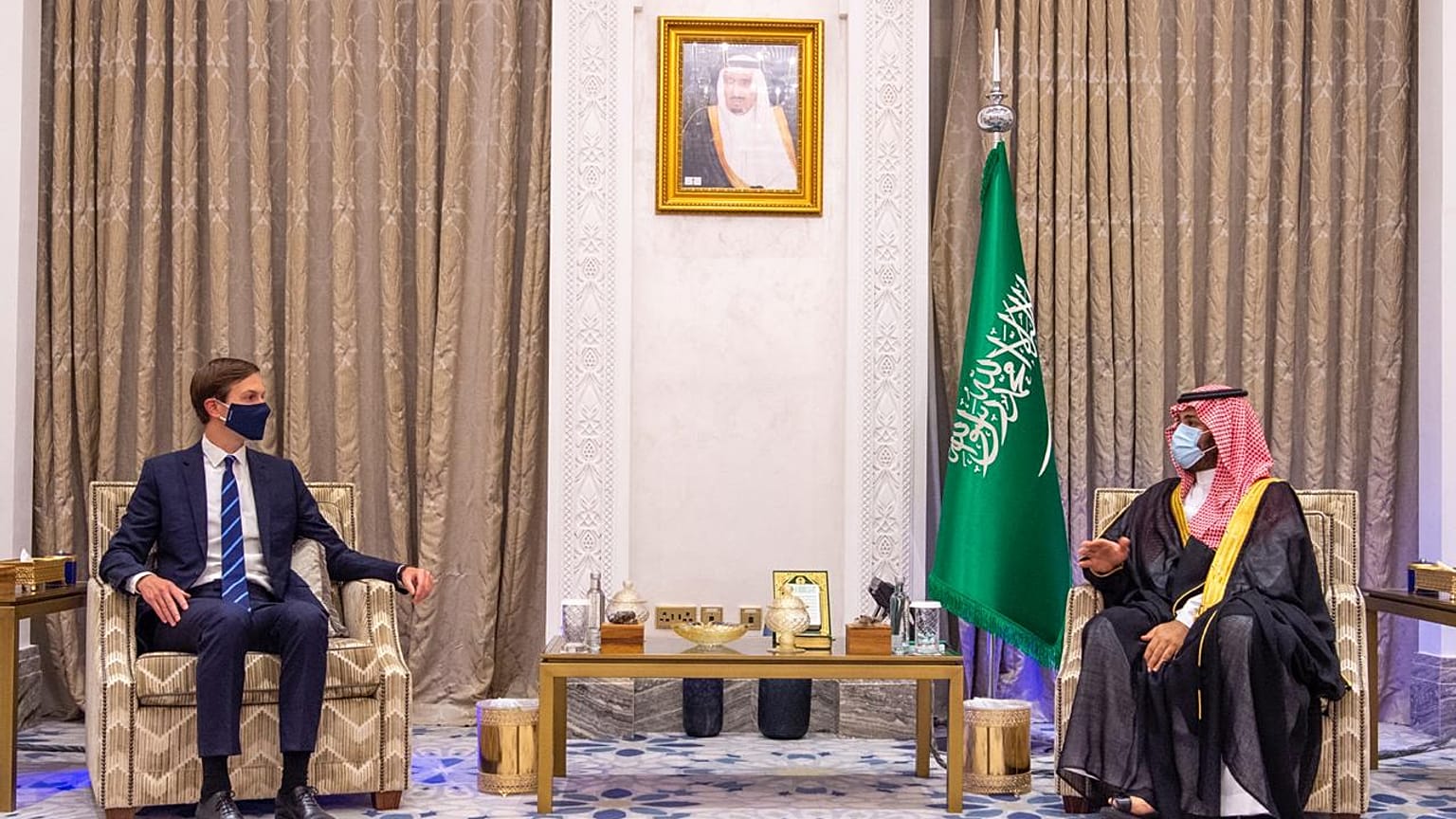 ولي العهد السعودي وجاريد كوشنر مسشتار الرئيس الأمريكي 