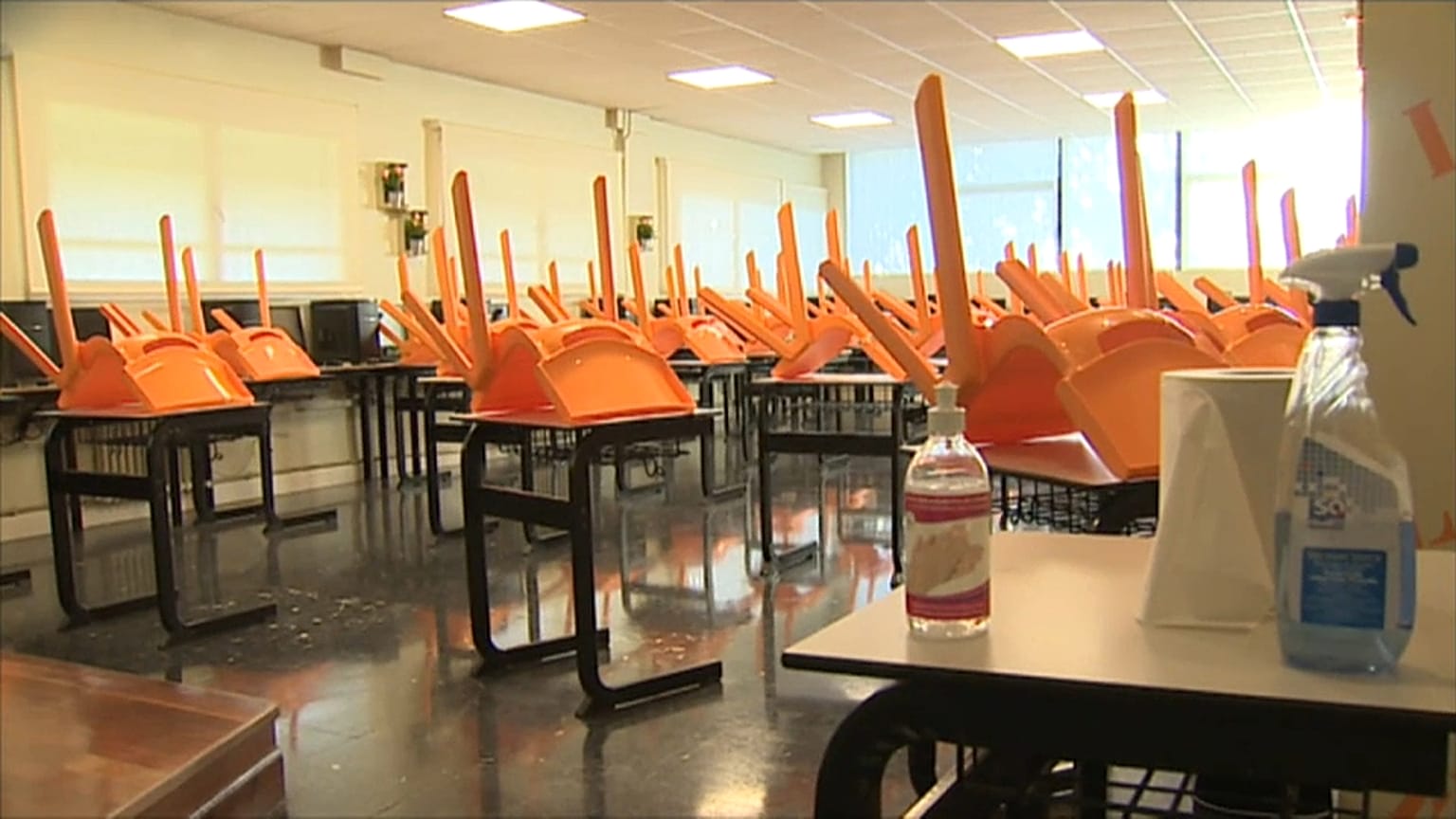 Aula preparada para la Covid en ESPAÑA