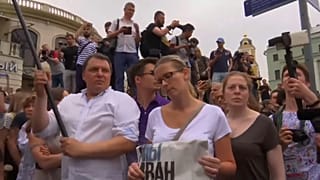 Manifestantes reclamam justiça