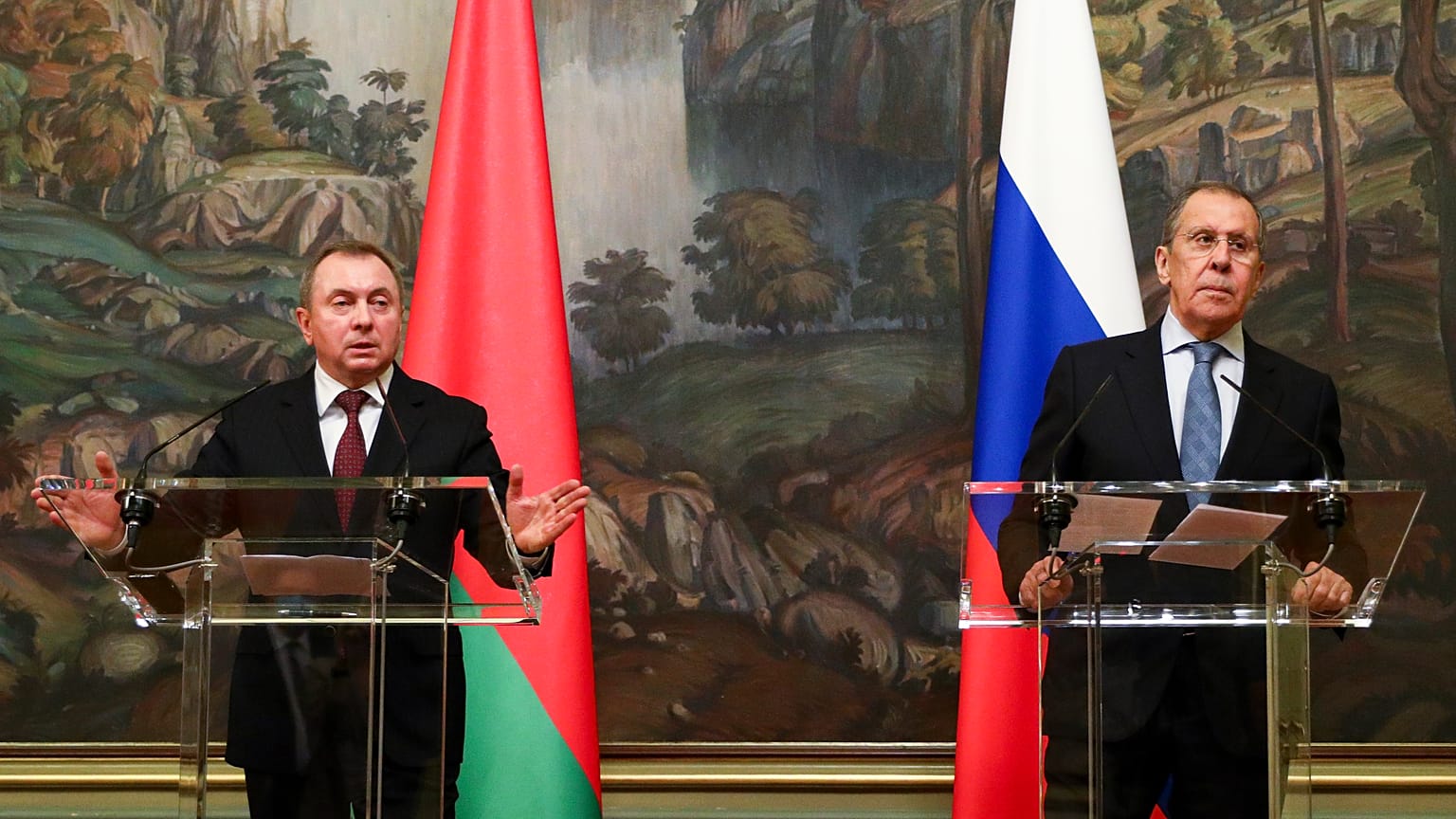 Главы МИД РФ и РБ