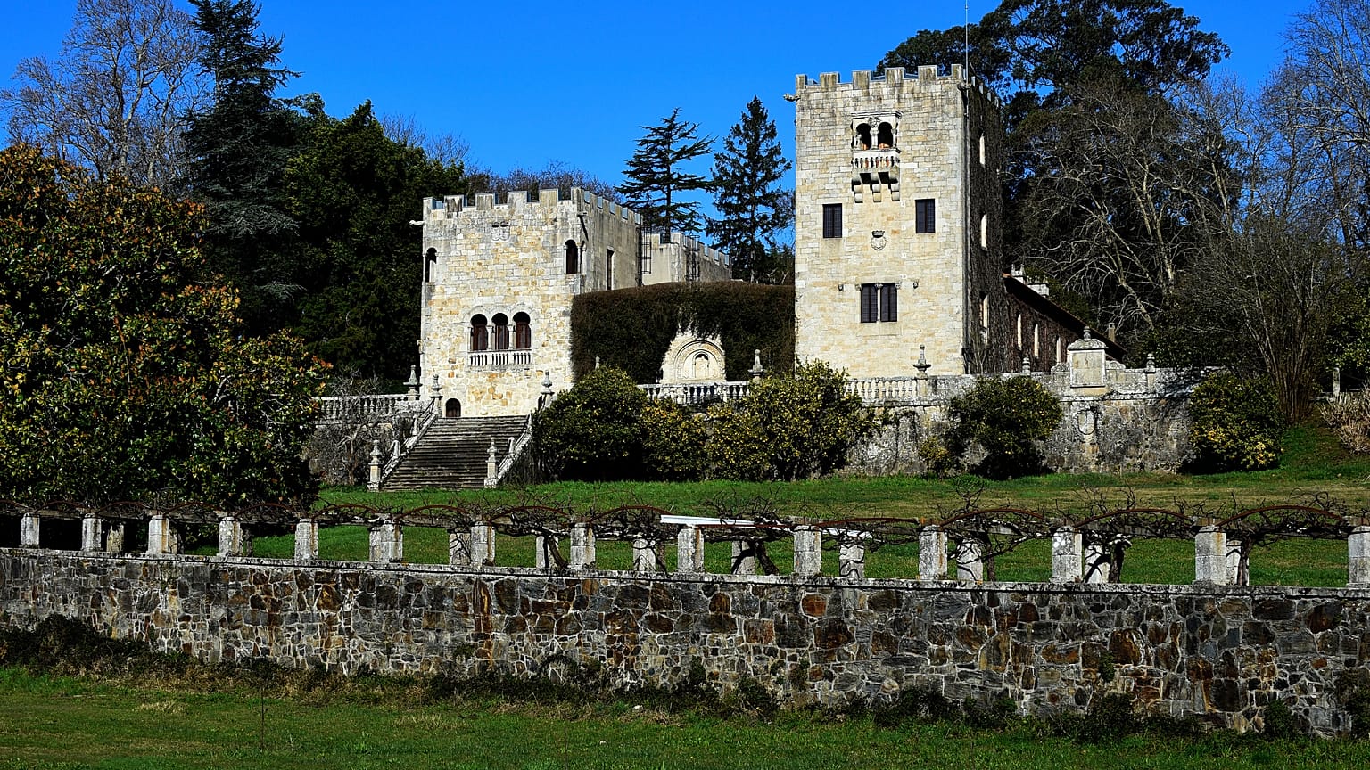 Le Pazo de Meiras dans le nord-ouest de l'Espagne, archive du 27 février 2018