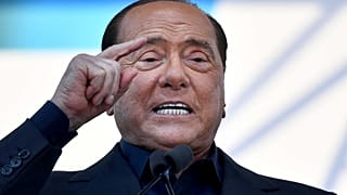 سيلفيو برلسكوني يتحدث خلال تجمع حاشد لحزب فورزا إيطاليا الليبرالي المحافظ، روما، 19 أكتوبر 2019