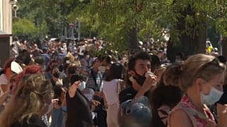 Colas para hacerse el test serológico en Madrid