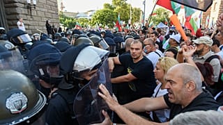 Жесткий разгон демонстрации в Софии    