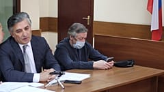 Михаил Ефремов на судебных слушаниях