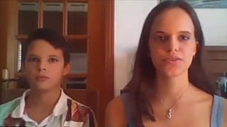 Deux des jeunes activistes climatiques portugais