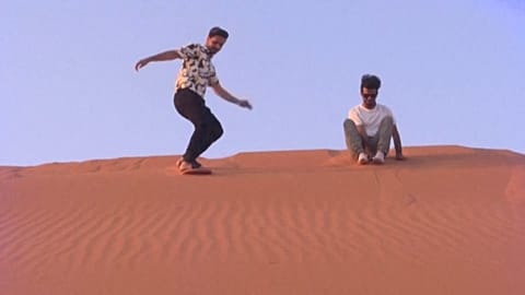 Sand-Surfen in Saudi-Arabien