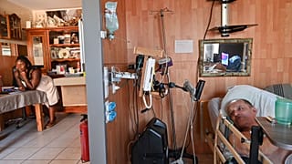 Alain Cocq, dans son appartement à Dijon, le 12 août 2020