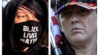 Manifestanti dei Black Lives Matter e dei nazionalisti patriottici