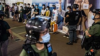 Протесты в Гонконге против переноса выборов