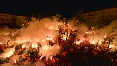 Manifestazione a Podgorica nella notte tra il 6 e il 7 settembre