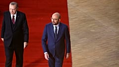 Türkiye Cumhurbaşkanı Recep Tayyip Erdoğan ile AB Konseyi Başkanı Charles Michel / Arşiv