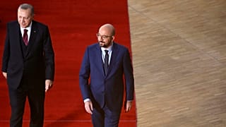 Türkiye Cumhurbaşkanı Recep Tayyip Erdoğan ile AB Konseyi Başkanı Charles Michel / Arşiv