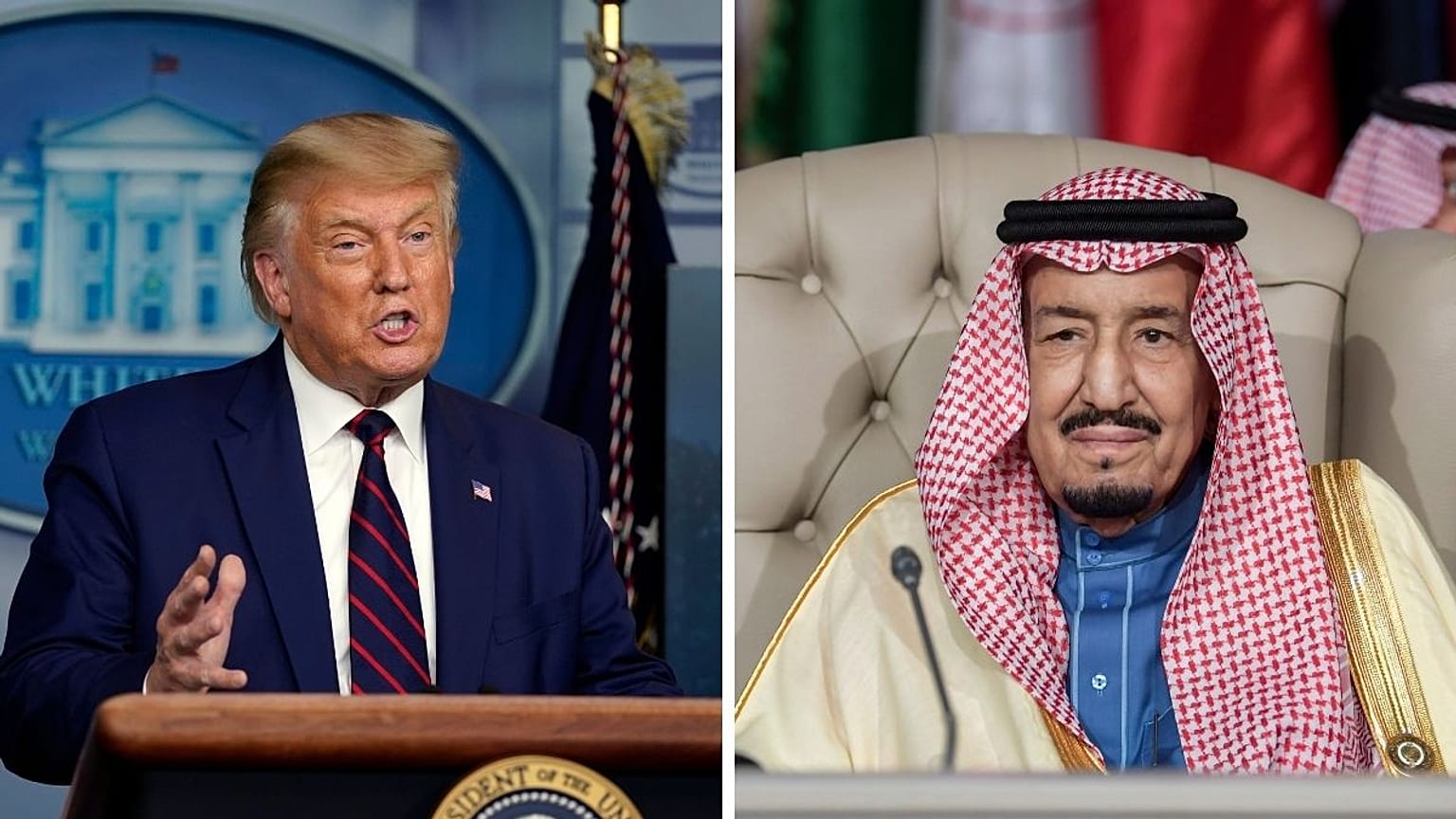 گفتگوی تلفنی ملک سلمان با ترامپ