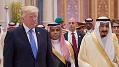 الملك السعودي سلمان بن عبد العزيز آل سعود والرئيس الأمريكي دونالد ترامب