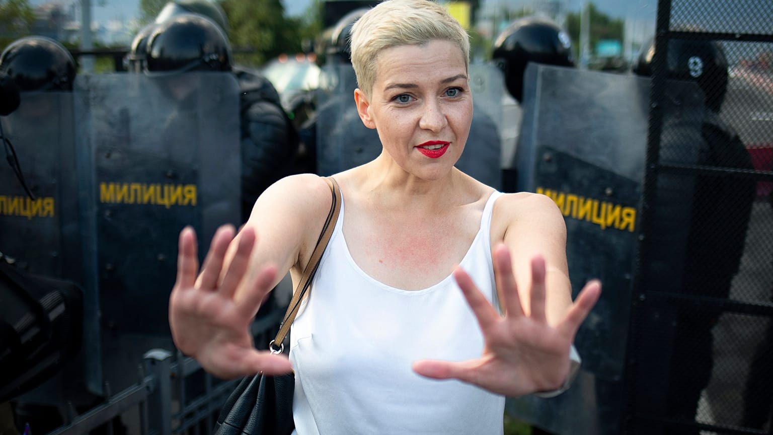 Мария Колесникова была задержана утром во вторник на пограничном пункте "Александровка"
