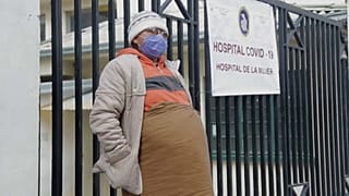 Una paciente del Hospital de la Mujer de la Paz