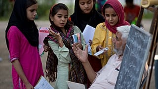 Literacy class in Pakistan