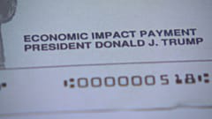 Unterstützungsscheck von Donald Trump
